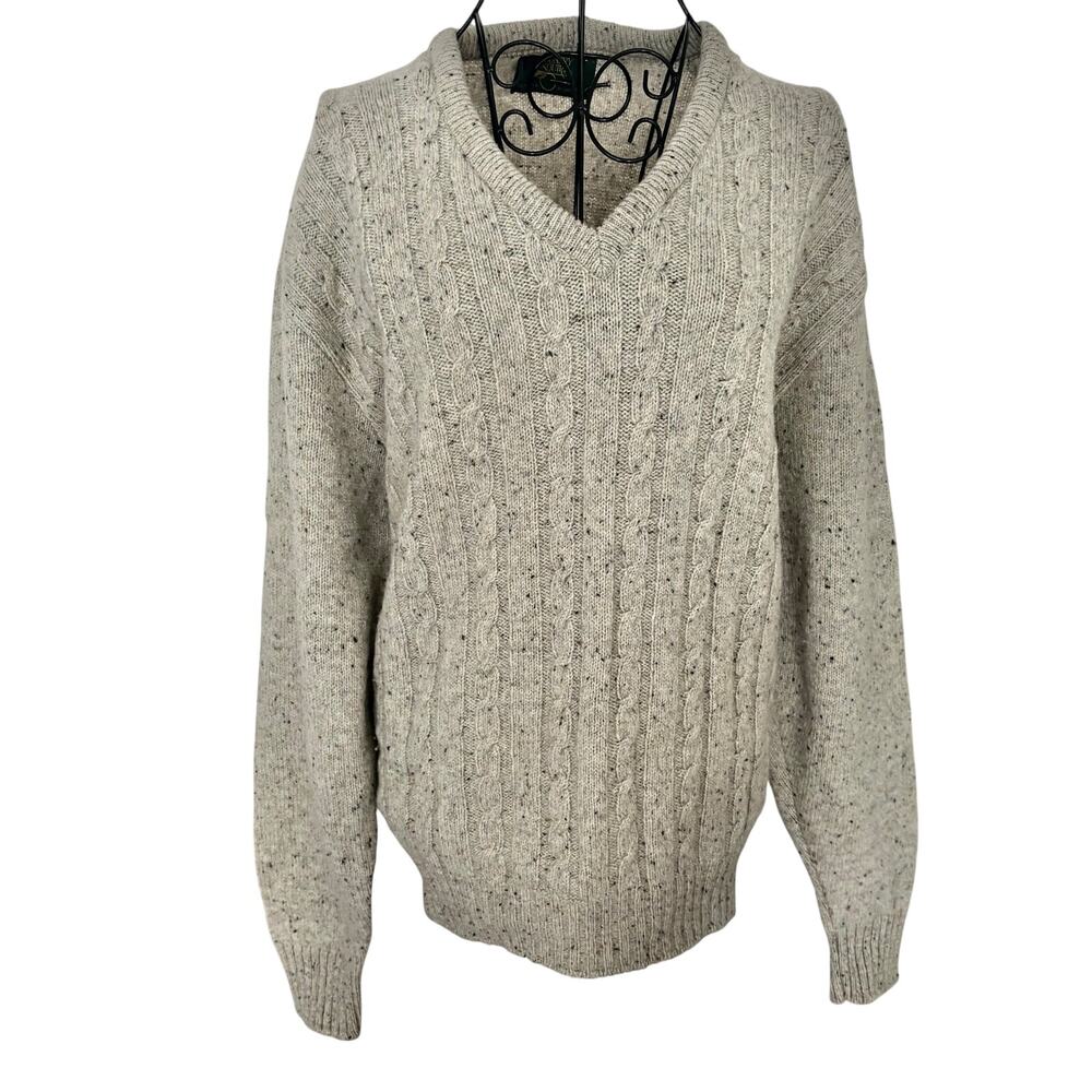 Vintage 60's Country Squire USA by Jantzen Wool Blend Fisherman Knit Sweater